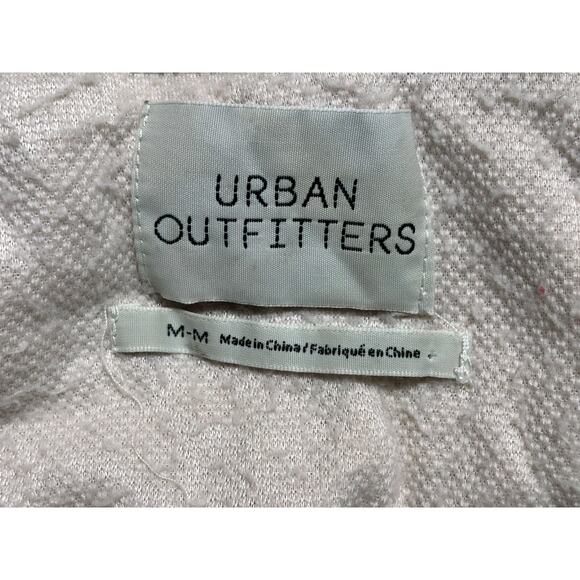 Urban Outfitters Cropped Sherpa Teddy Hoodie w/Drawstring Waist Womens Size M - Picture 3 of 8